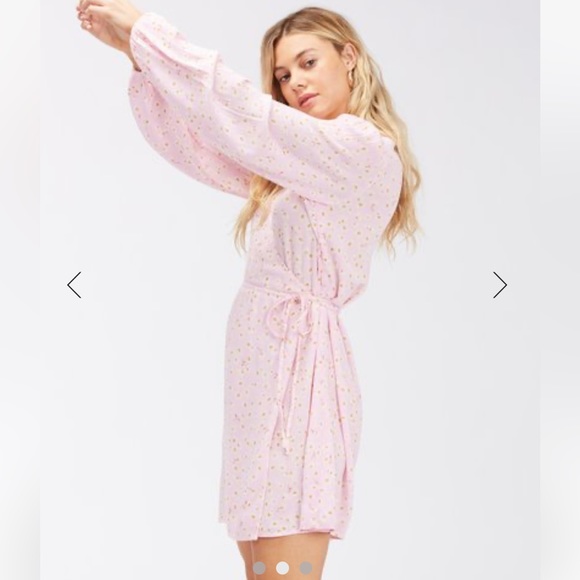 Billabong Spring Romance Mini Wrap Dress - Picture 3 of 11